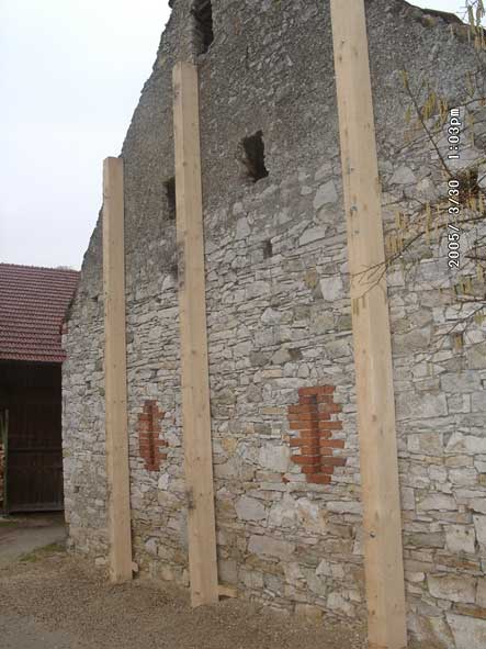 Notsicherung westgiebel